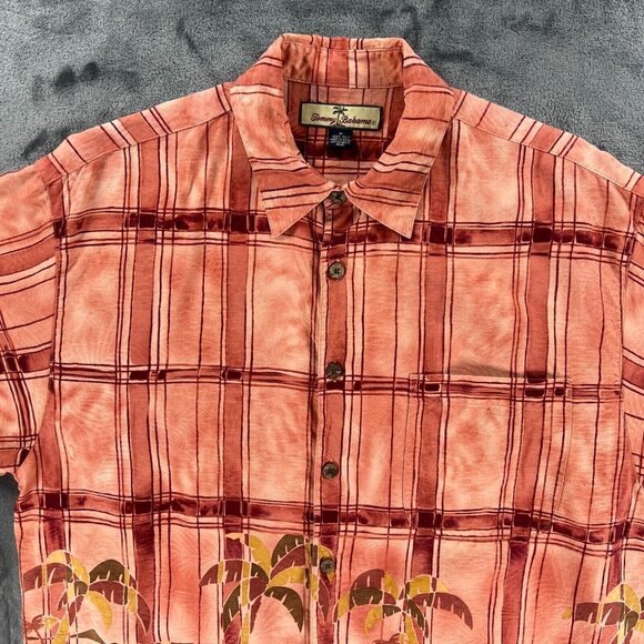 Tommy Bahama Men M Silk Linen Palm Trees Beach Summer Night Rum Cocktail - Picture 3 of 9